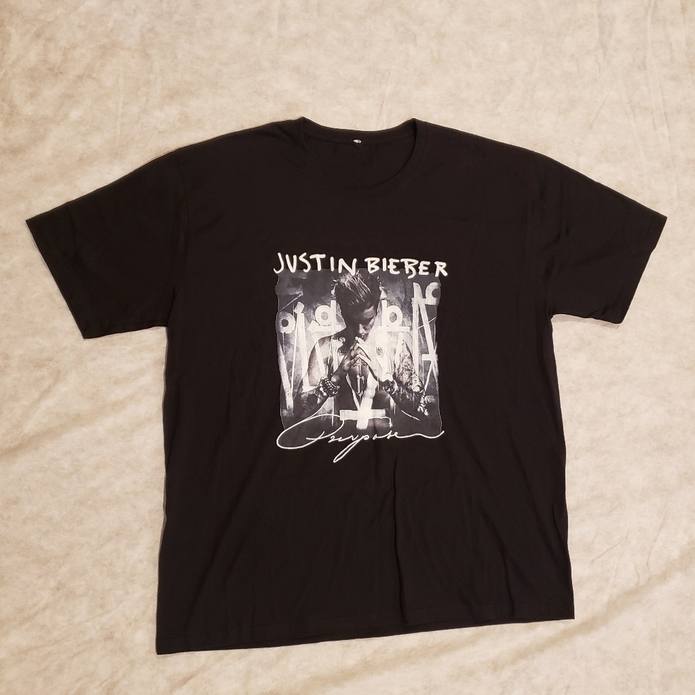 Vintage Y2K Justin Bieber Purpose Pop Music Tee